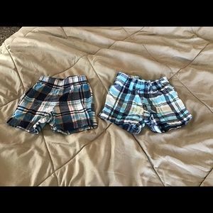 Baby boy plaid shorts